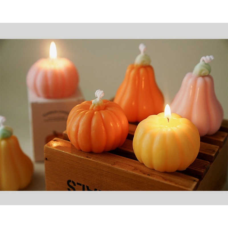 Home Fragrance Gift - Handmade Halloween Pumpkin Scented Candle Luxury