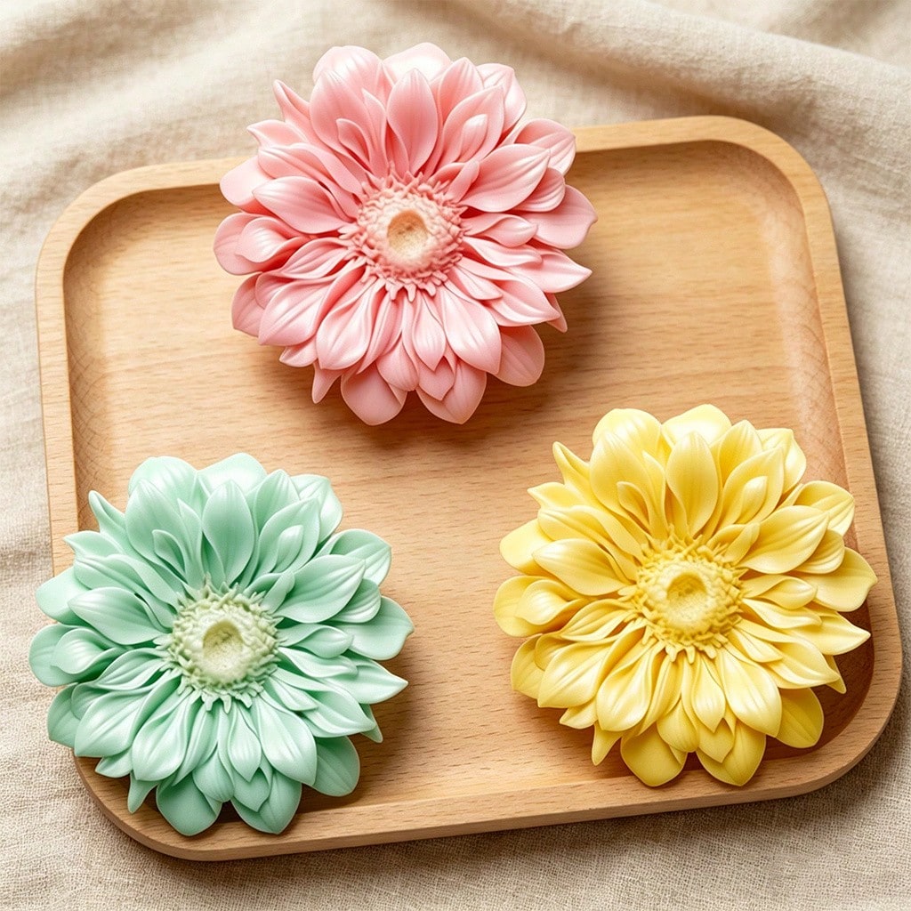 3D Gerbera Silicone Candle Mol - đánh giá và giá Home Fragrance Gift